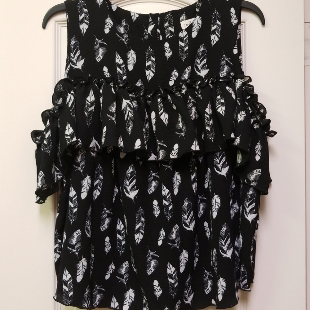 Boutique Cold Shoulder Top